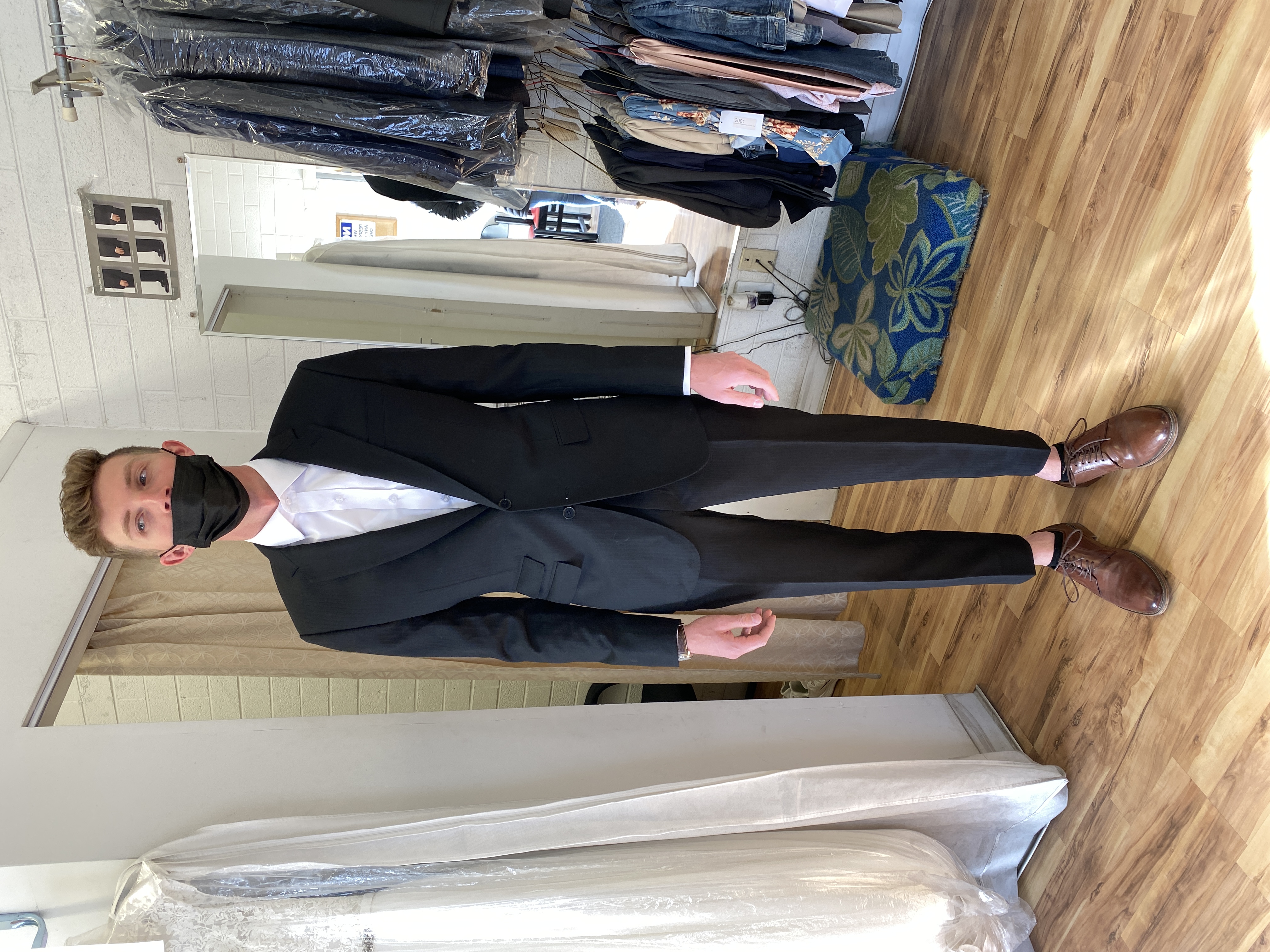 Sophisticated black wedding suit with personalized bespoke tailoring and premium fabric from Essato Custom Clothing in Layton, Utah