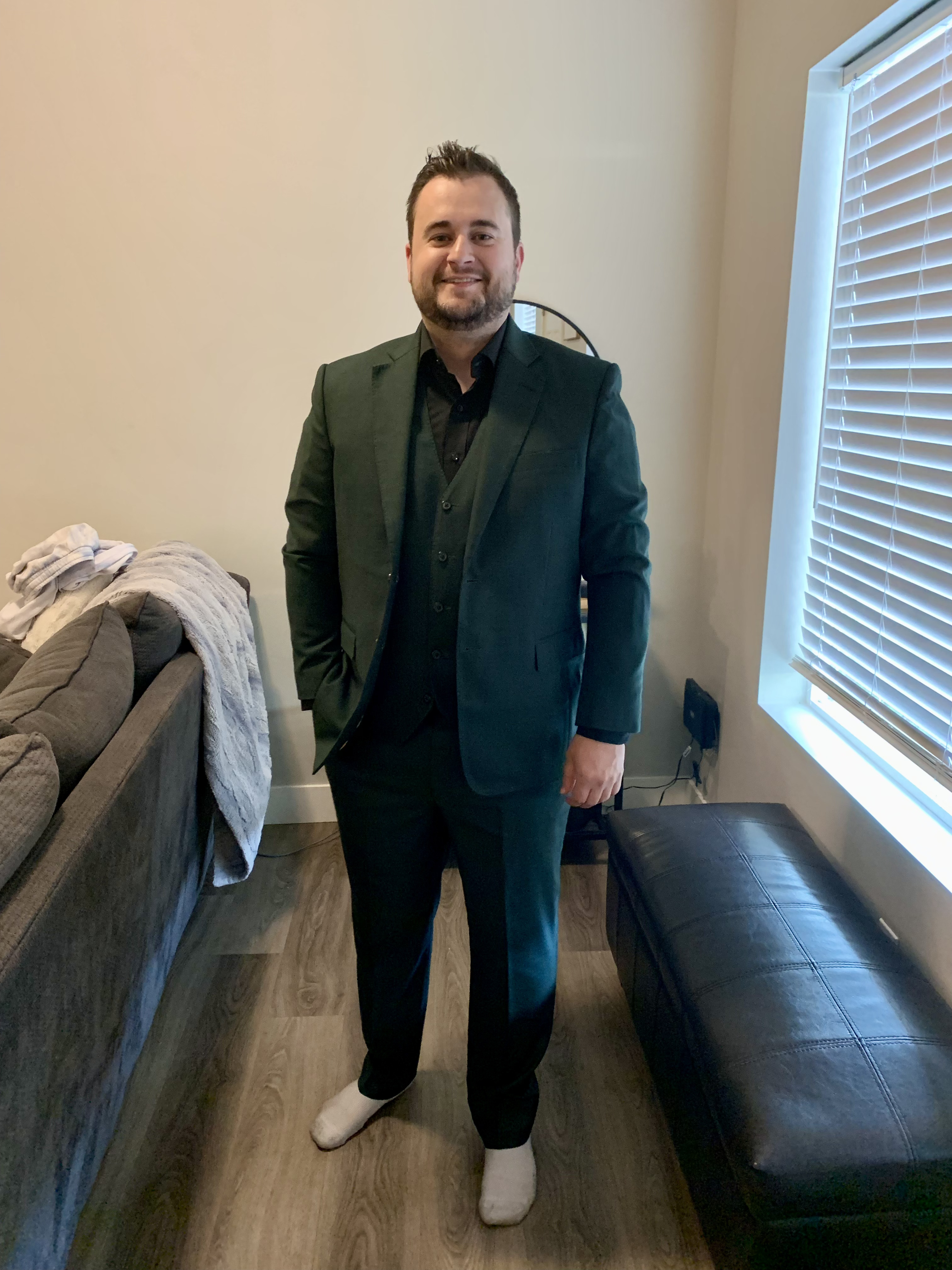 Contemporary modern-fit suit with expert tailoring and refined style created by Essato Custom Clothing in Layton, Utah